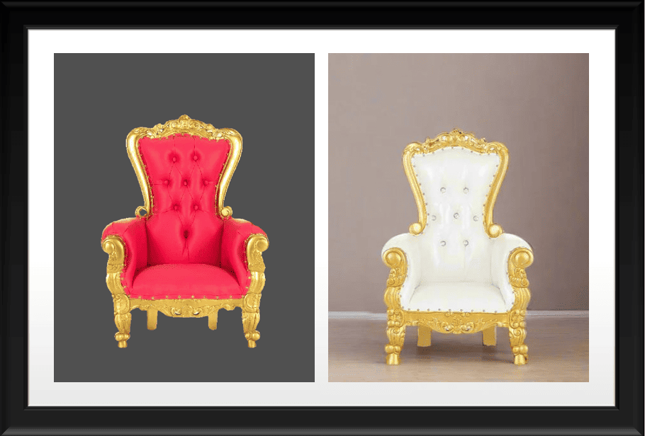 BRIDE & GROOM GOLDEN CHAIR