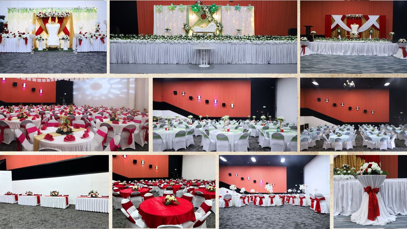 Elegant event decor setup